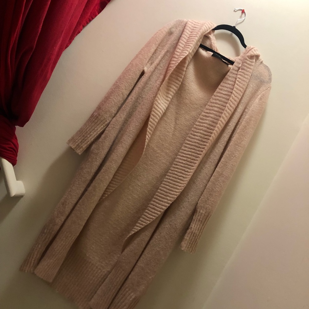 Long Comfy Wool-Like Cardigan